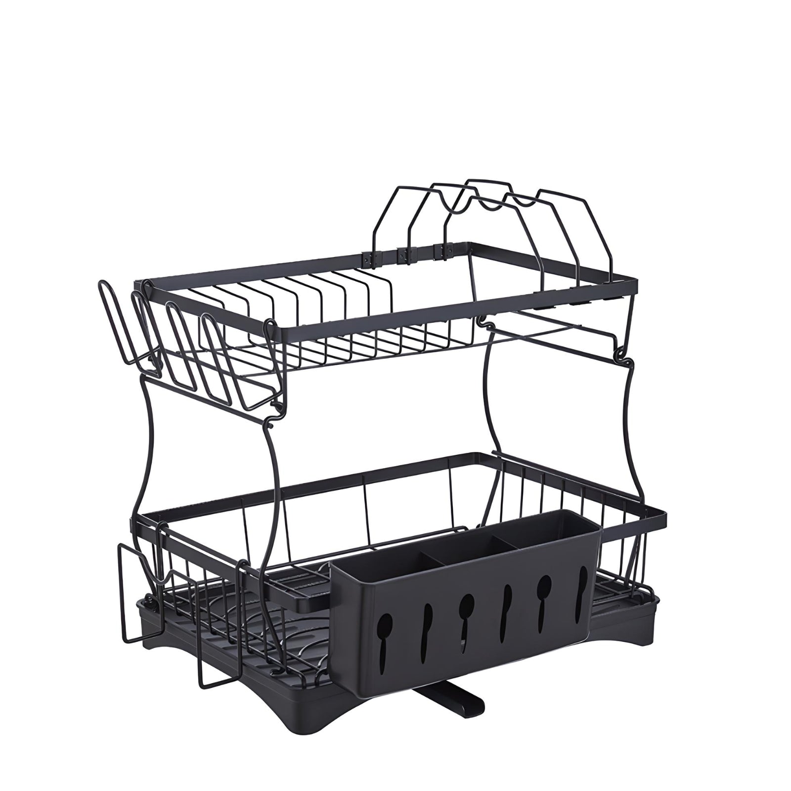 2-Tier Steel Detachable Dish Rack